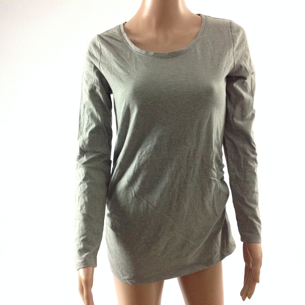 New BumpStart Womens Tee Gray Size S Cotton Blend